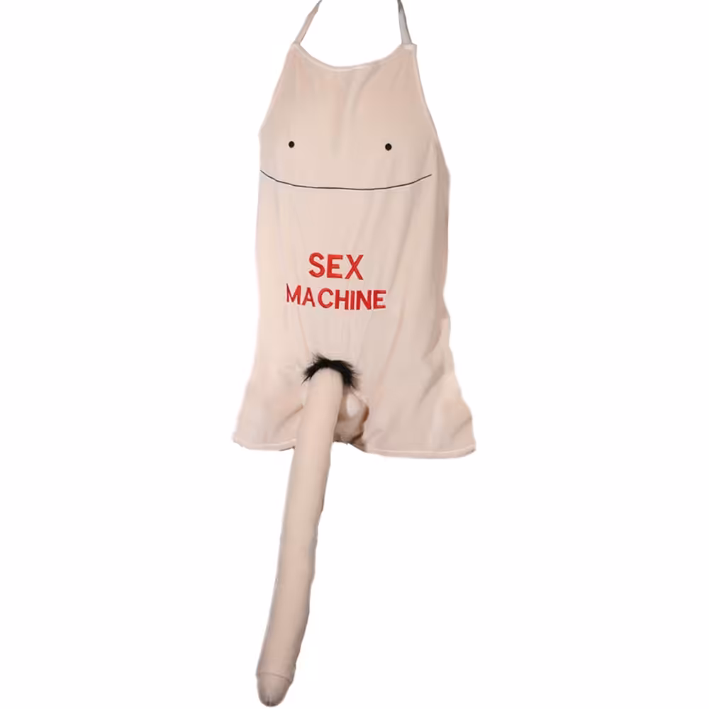 Apron with Plush Penis