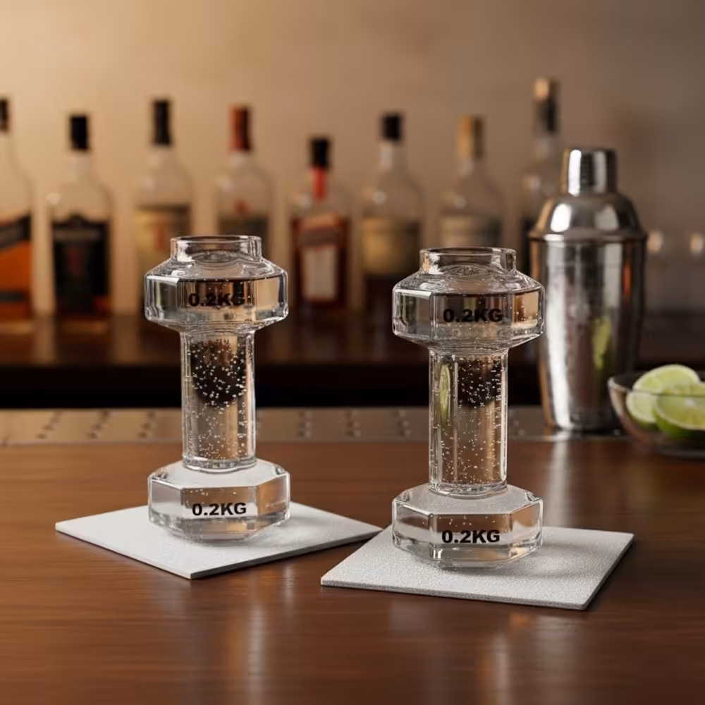 Dumbbell Shot Glasses