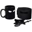 Ninja Mug with katana spoon and shuriken coaster