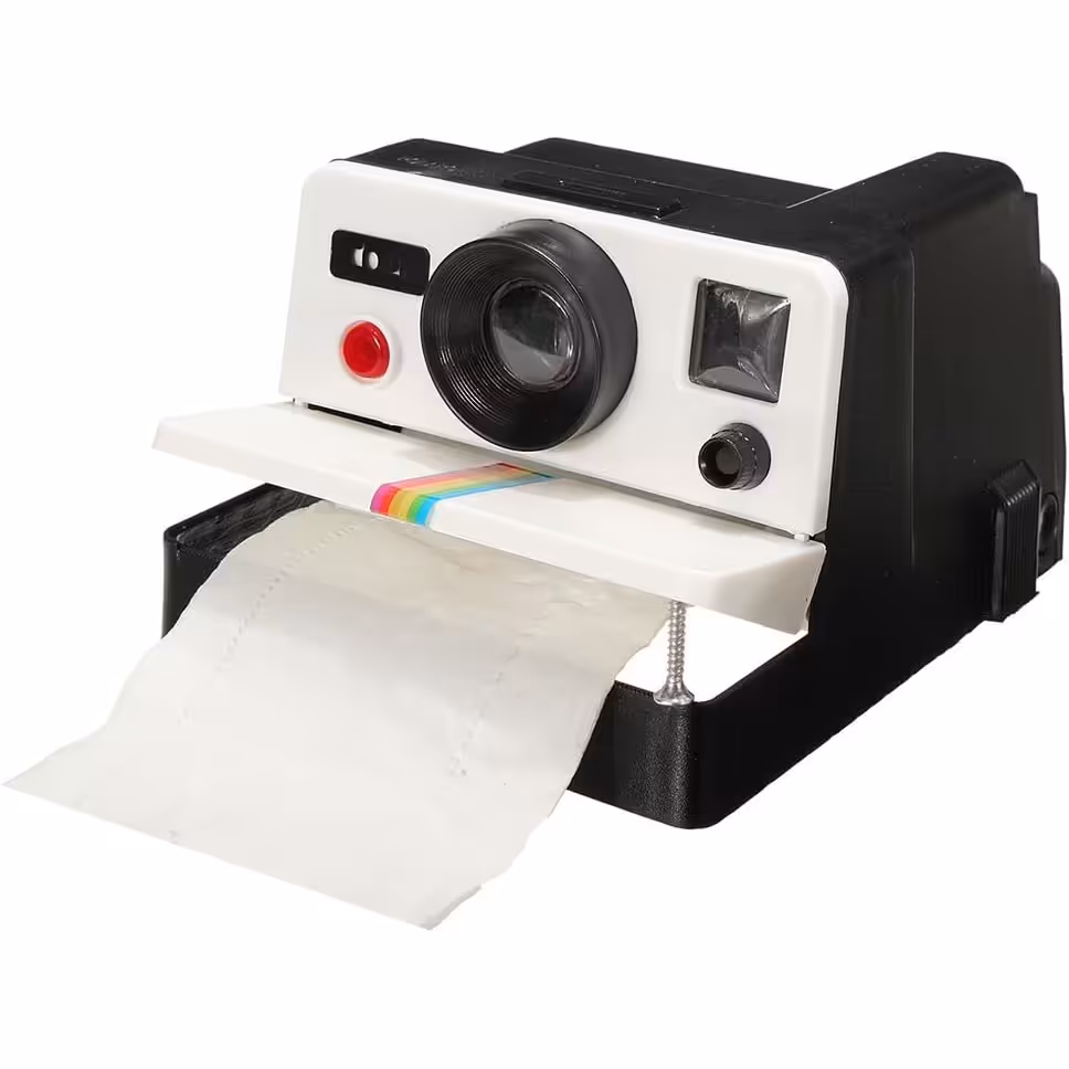 Retro Camera Toilet Roll Holder