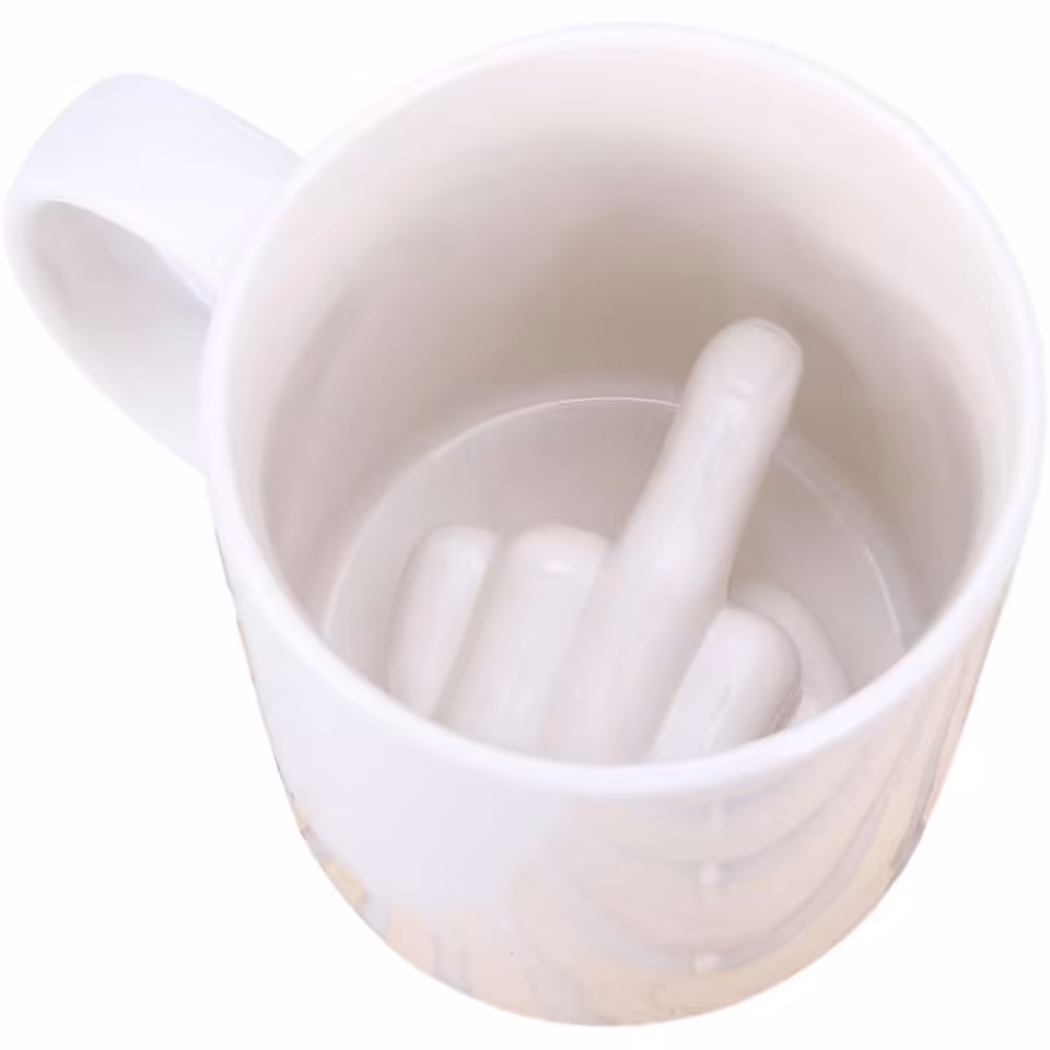Surprise Middle Finger Mug