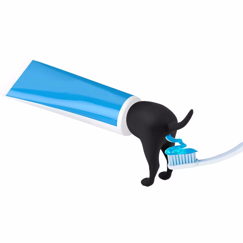 Pooping Dog Toothpaste Dispenser Cap