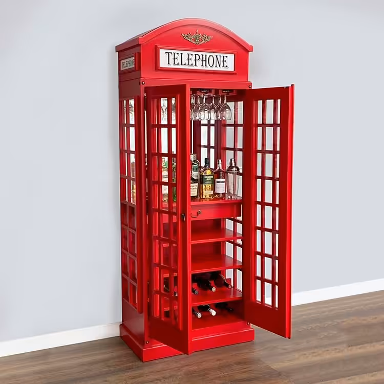 Telephone Box Drinks Cabinet