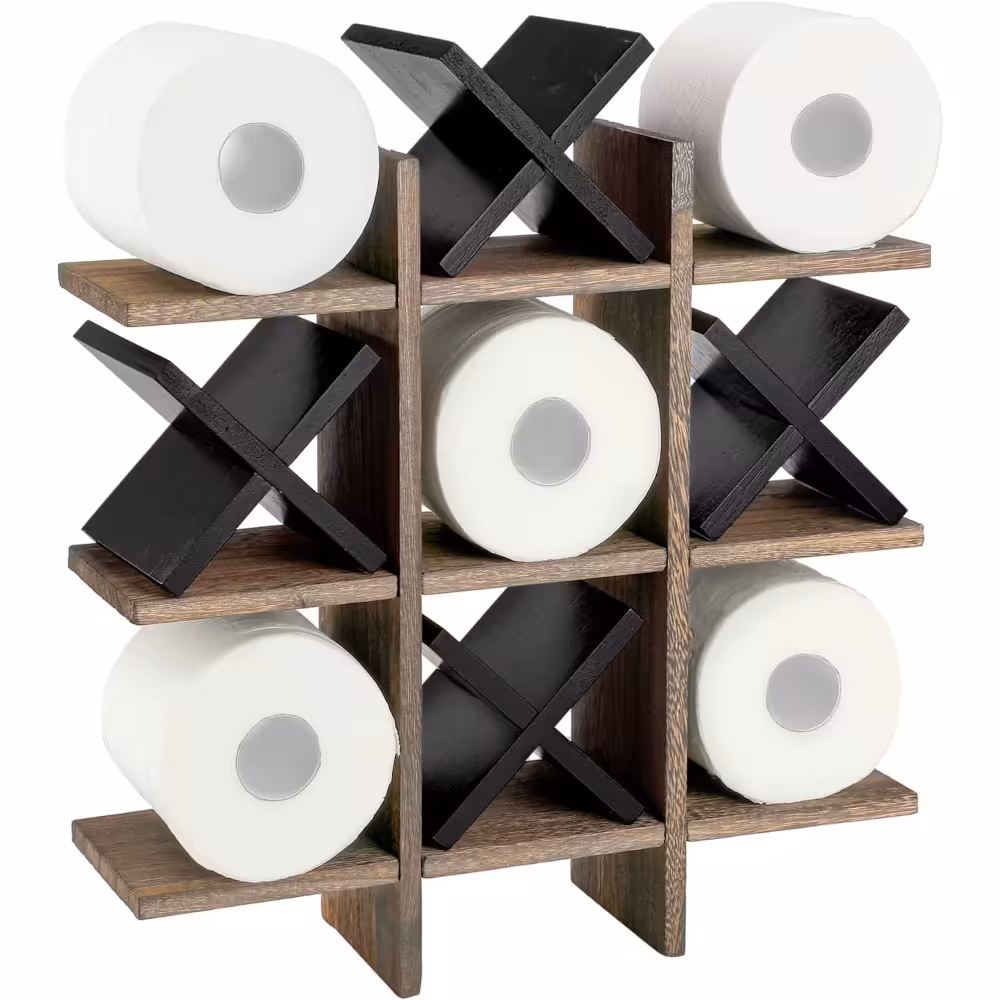 Tic Tac Toe Toilet Roll Holder