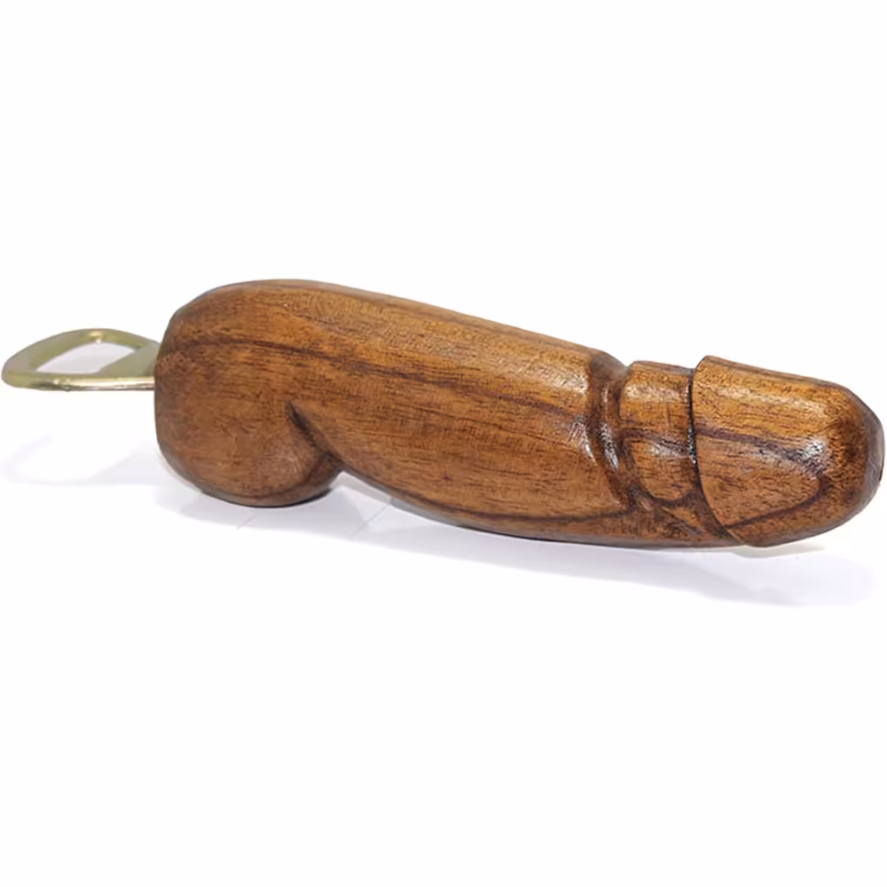 Wooden Willy Bottle Opener