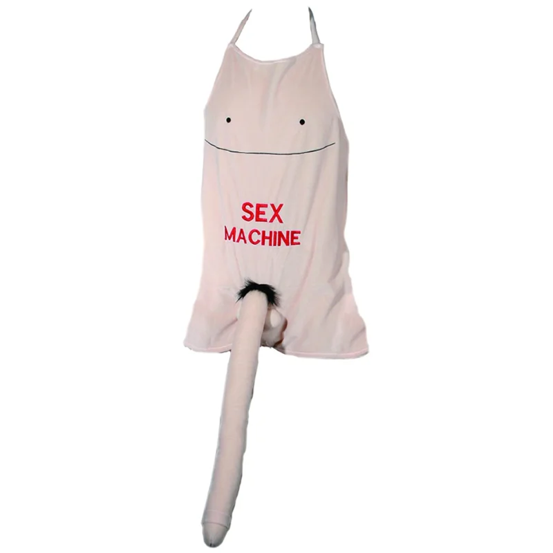 Apron with Plush Penis