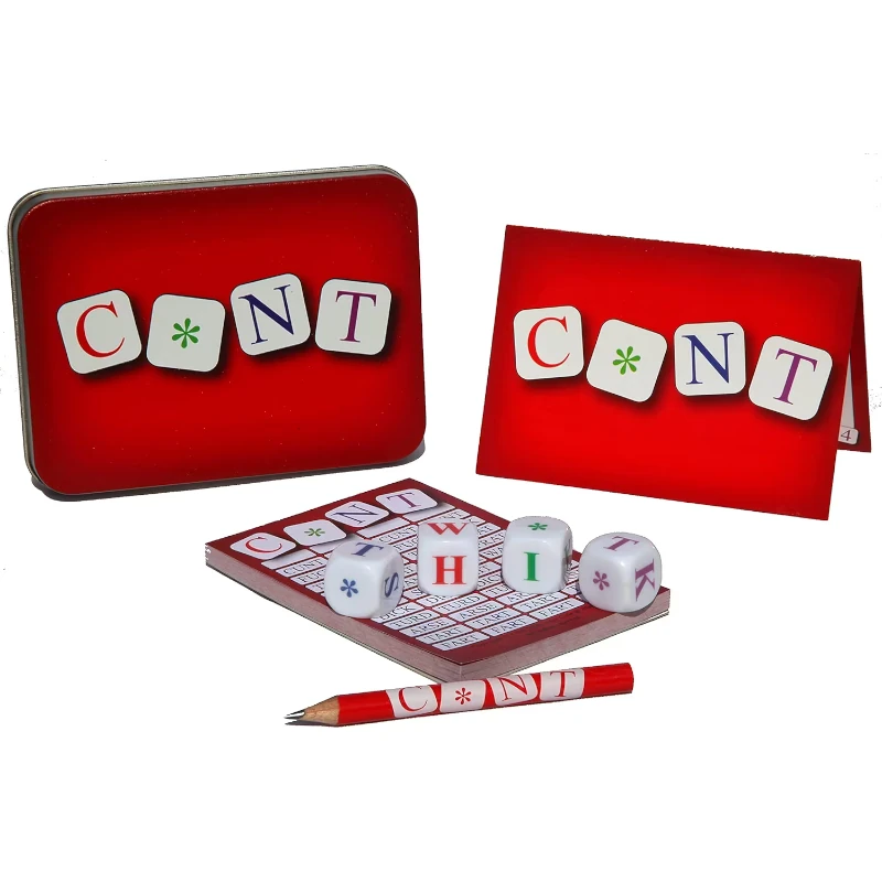 C*NT word dice game