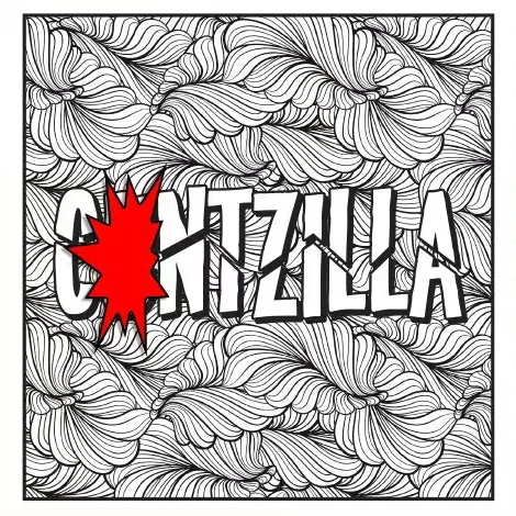 Fuckity Fuck Fuck Fuck Coloring Book - Cuntzilla